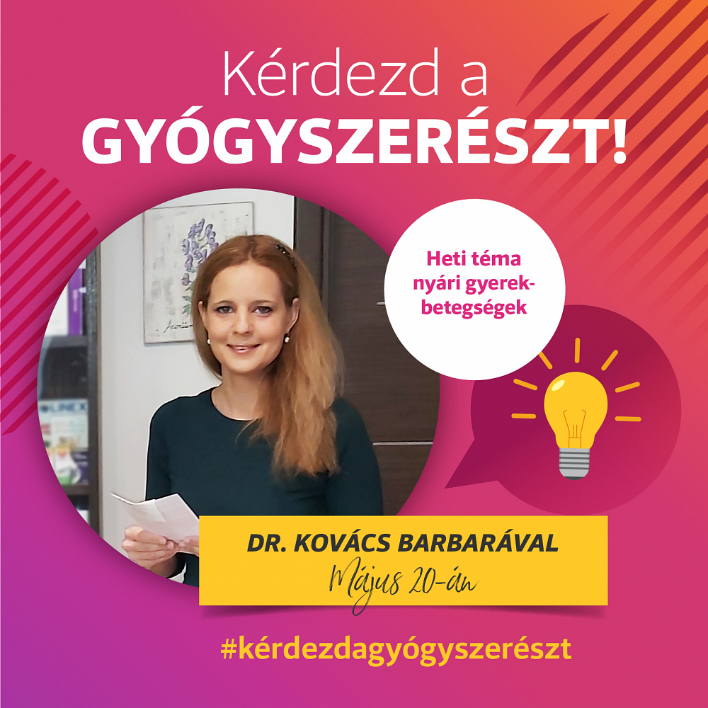 Dr. Kovács Barbara gyógyszerész beszél a nyári gyermekbetegségekről
