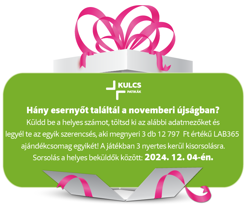 Nyereményjáték az akciós újságban – 2024. november