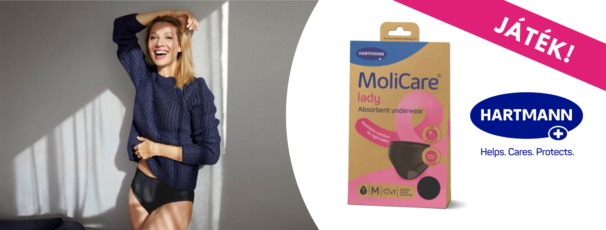 Nyerj MoliCare® lady mosható női nedvszívó alsóneműt!