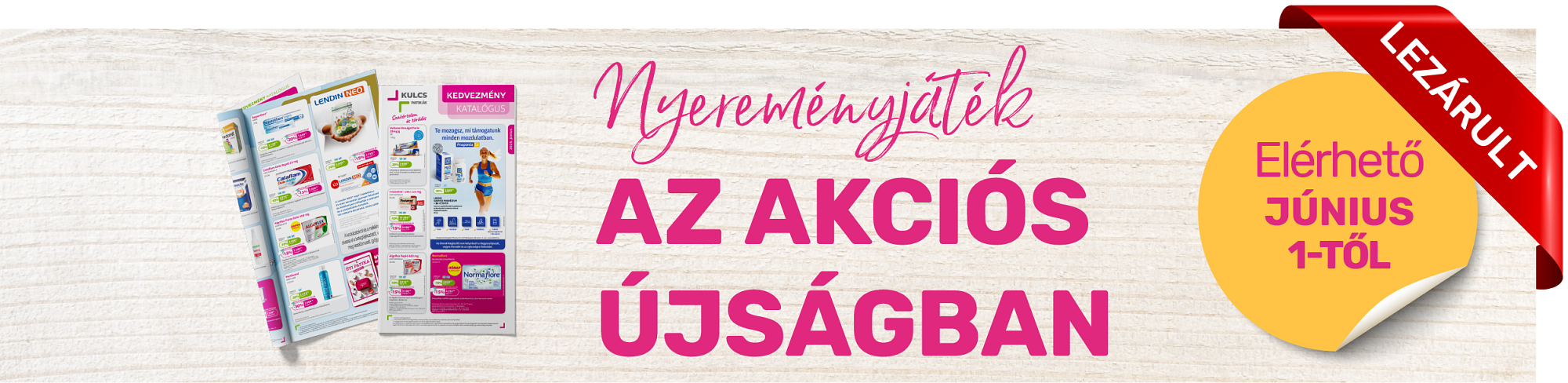 Nyereményjáték az akciós újságban – 2025. június