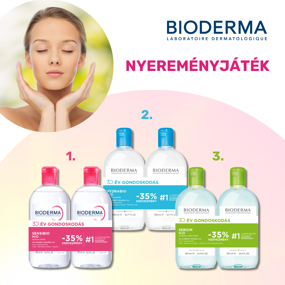 Válaszd ki a hozzád illő Bioderma micellás vizet, és nyerd meg! 