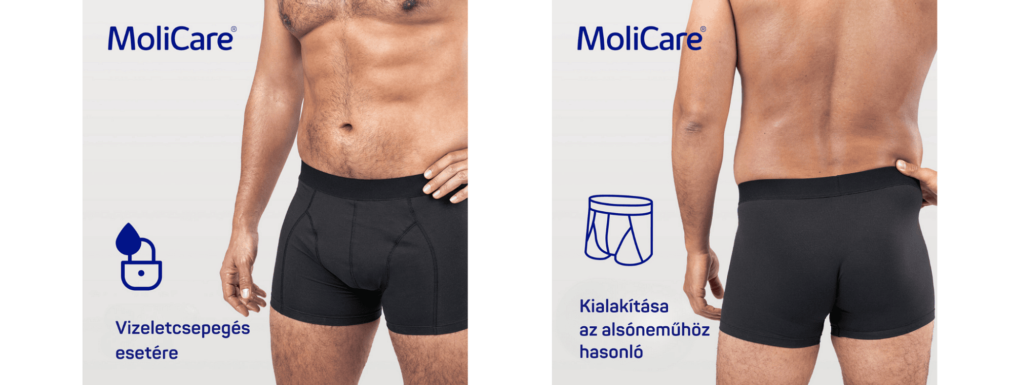 Fedezd fel a MoliCare® MEN mosható nedvszívó alsóneműt 