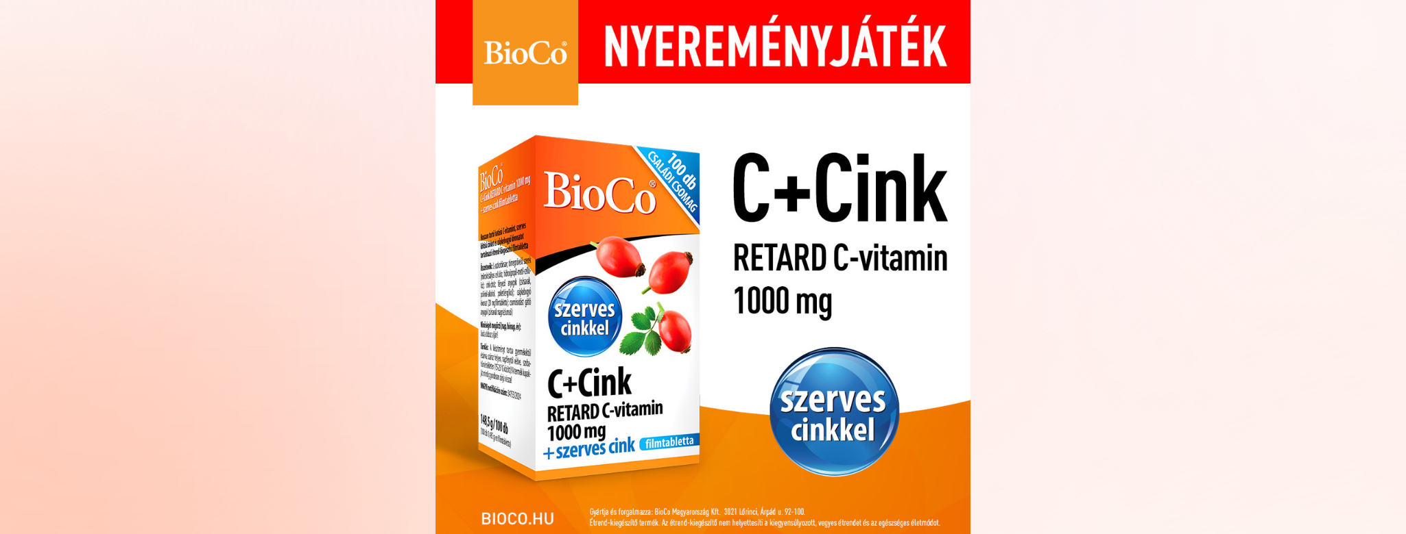 Játssz és nyerj a BioCo és a Kulcs Patikák játékán!