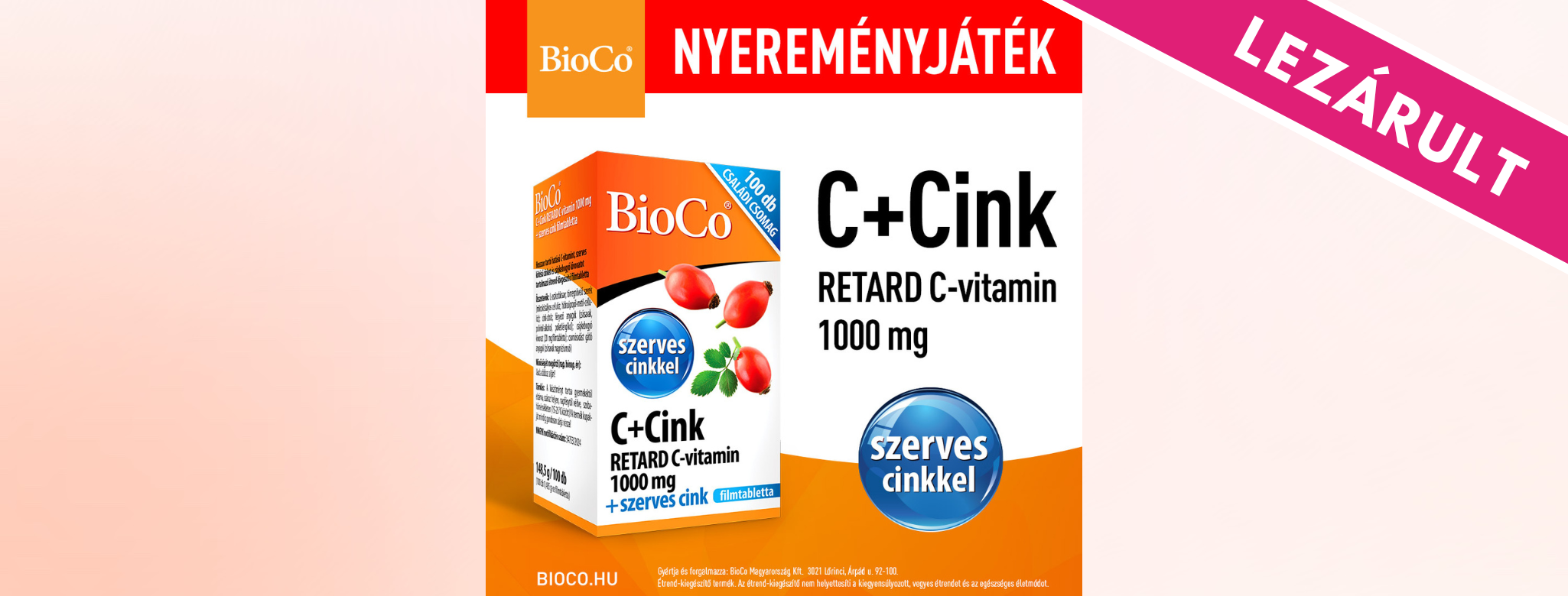 Játssz és nyerj a BioCo és a Kulcs Patikák játékán!