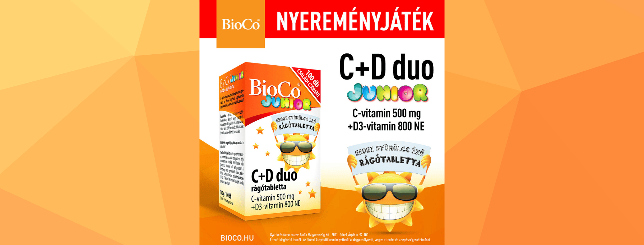 Játssz és nyerj a BioCo és a Kulcs Patikák játékán!