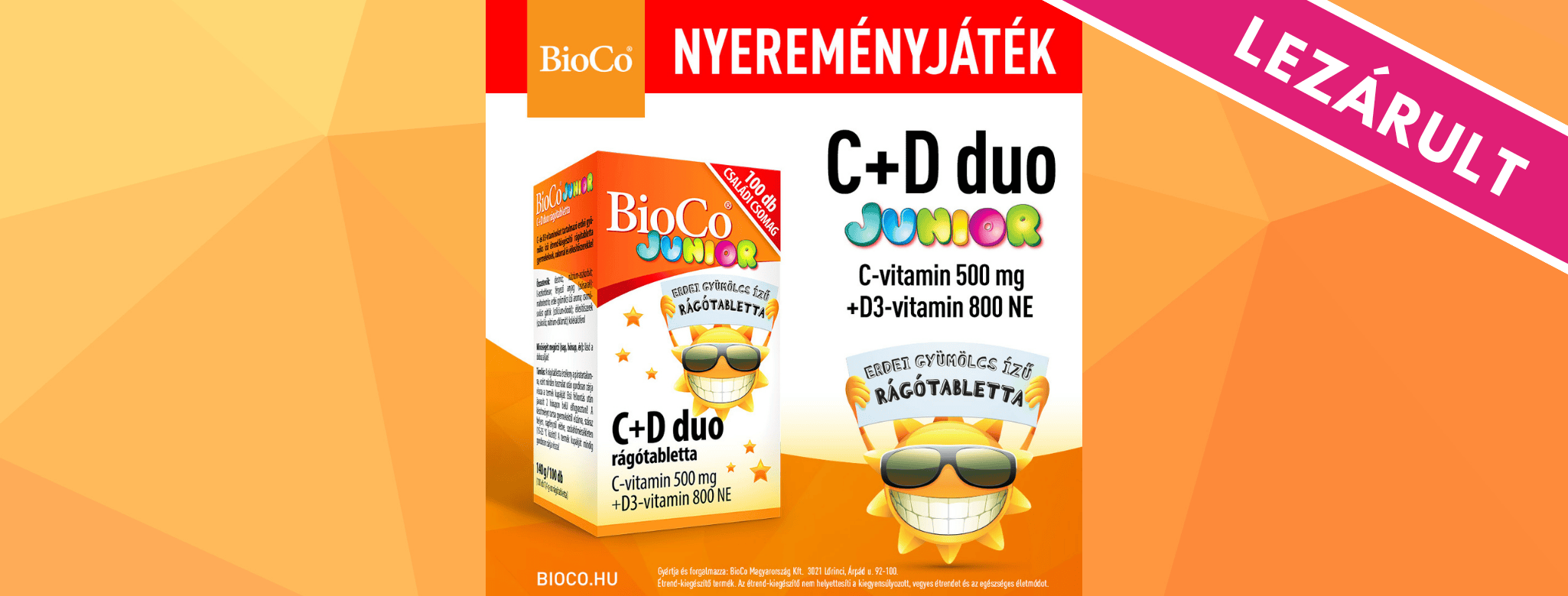 Játssz és nyerj a BioCo és a Kulcs Patikák játékán!