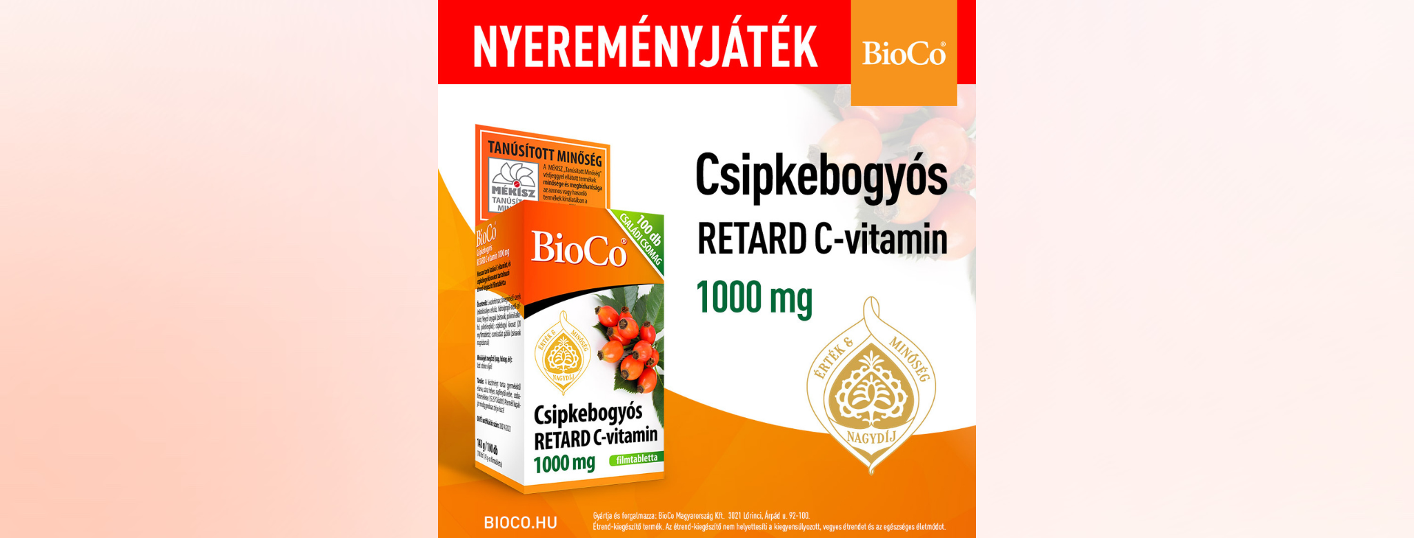 Nyerj a BioCo és a Kulcs Patikák játékán!