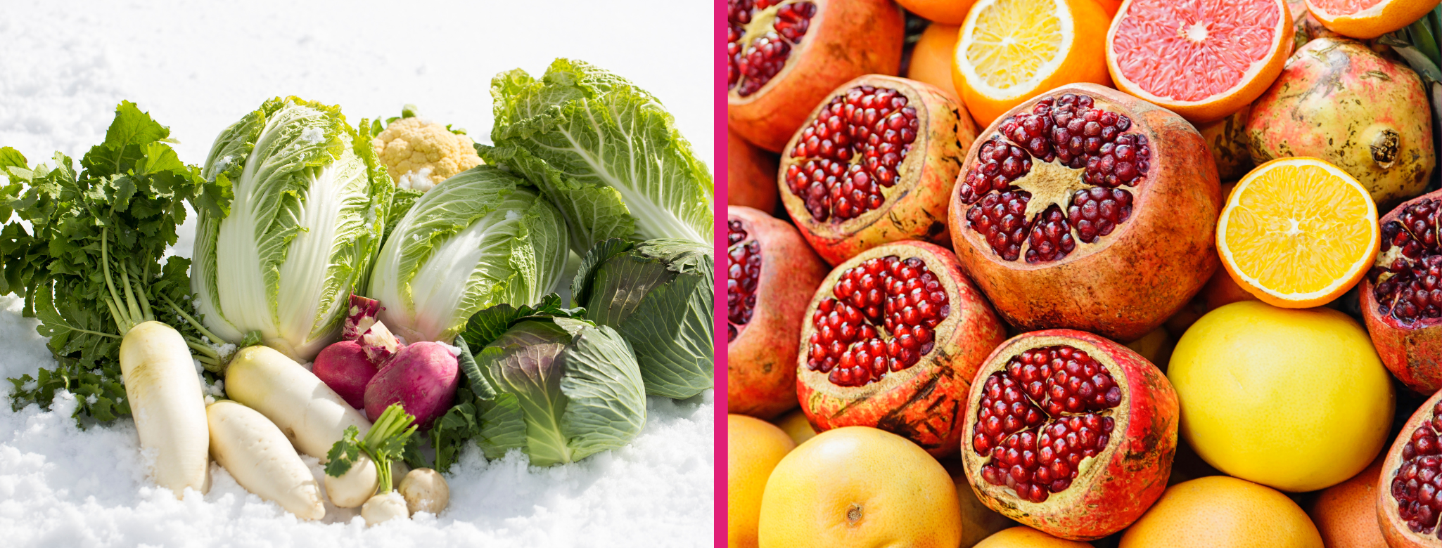 Téli zöldségek és gyümölcsök