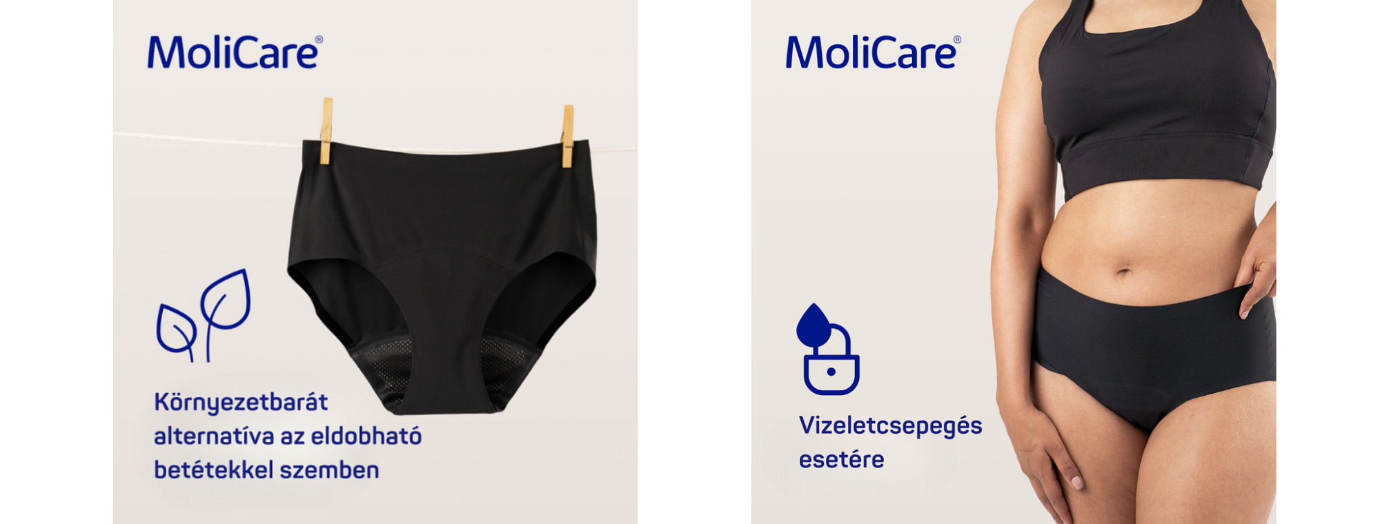 Díjnyertes, fenntartható megoldás enyhe vizeletcsepegésre