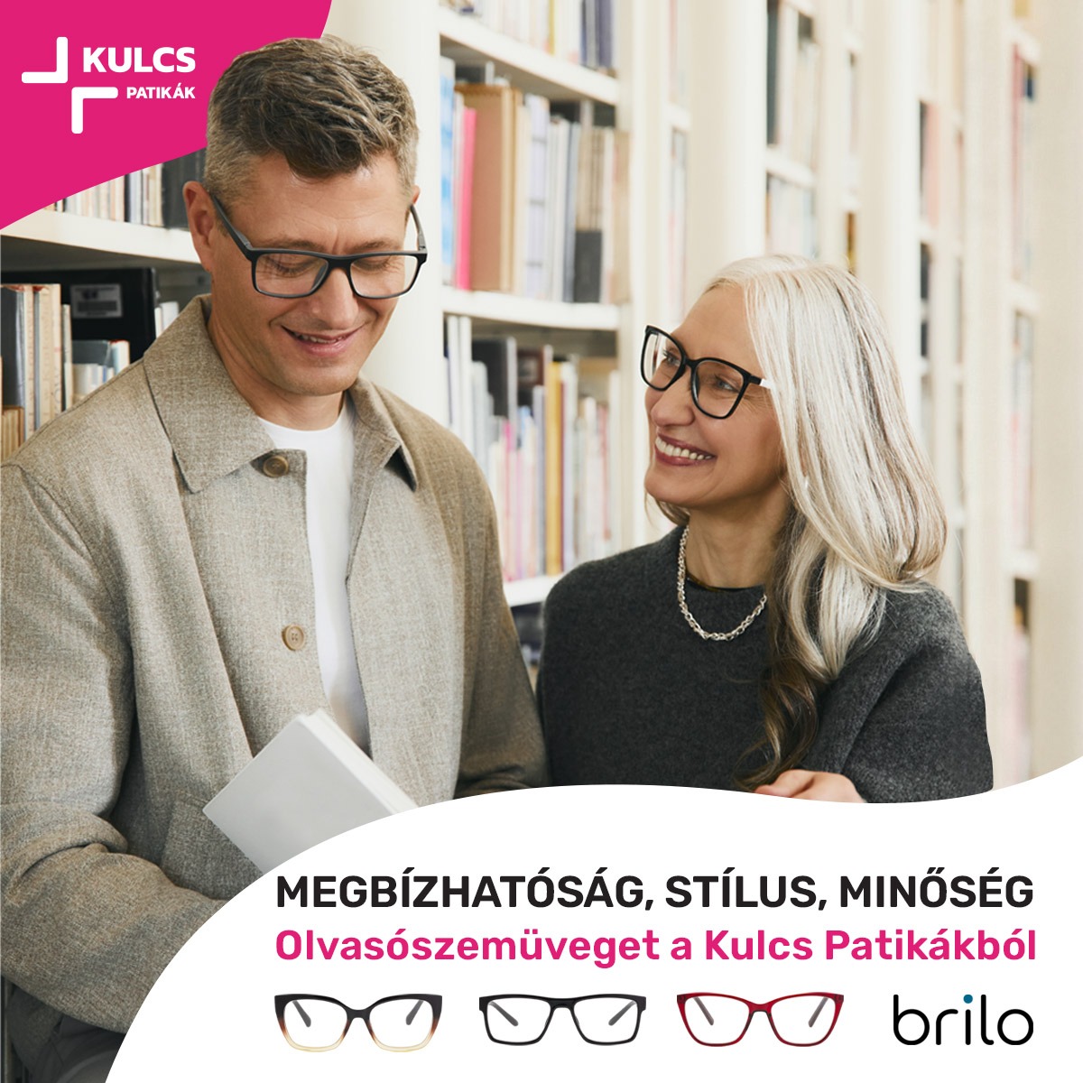 Megérkeztek a Brilo olvasószemüvegek a Kulcs Patikákba! 