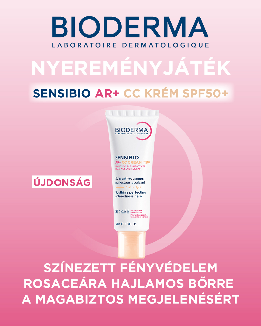Játssz, és nyerj Bioderma Sensibio AR+ CC krémet!