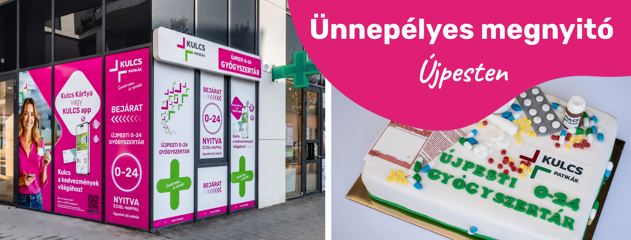 Ünnepi hangulat Újpesten: Új fejezetet nyitott az Újpesti 0-24 Gyógyszertár