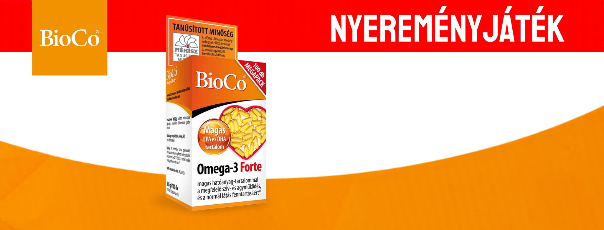 Játssz, és nyerj BioCo Omega-3 Forte kapszulát! 