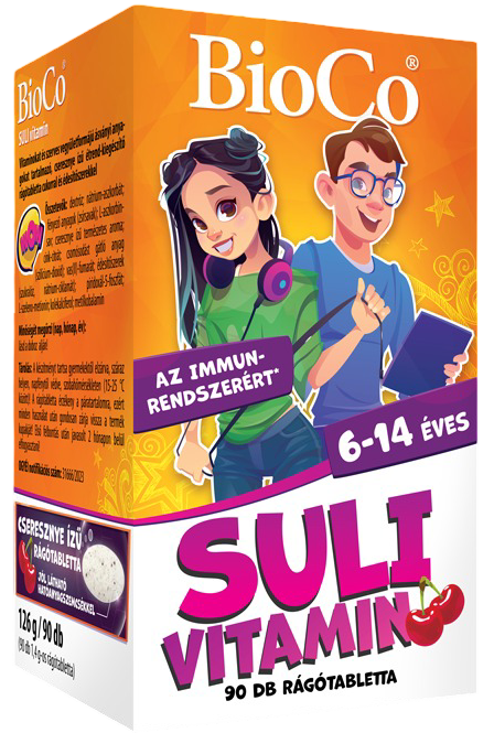 BioCo SULI vitamin cseresznye ízű 90 db