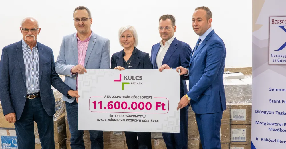 11,6 millió Ft értékű Kulcs adomány a miskolci kórháznak