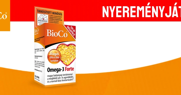 Játssz, és nyerj BioCo Omega-3 Forte kapszulát! 