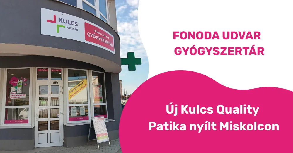 Fonoda udvar Gyógyszertár néven újult meg miskolci patikánk!
