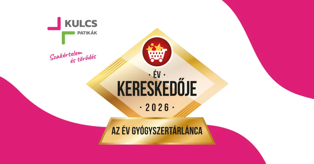 A Kulcs Patikák Az Év Gyógyszertárlánca 2026-ban!