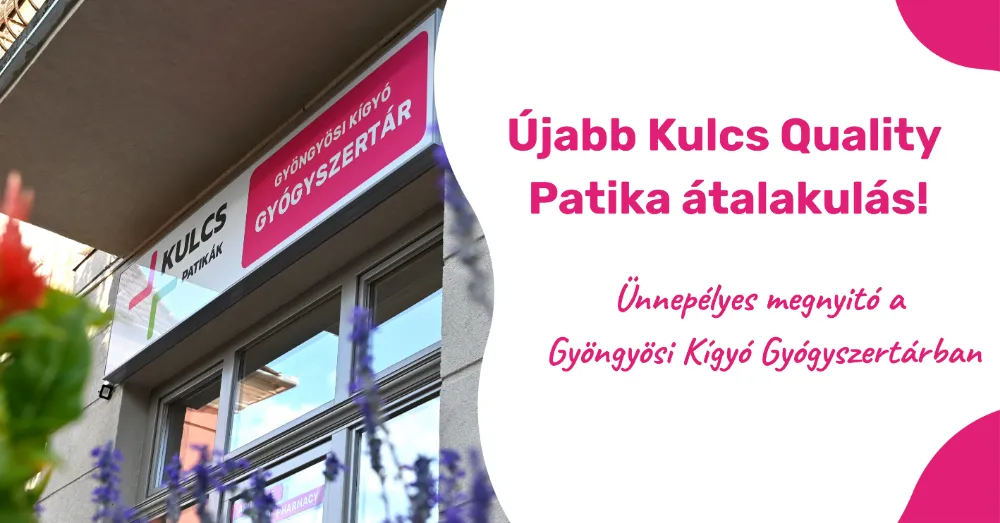 Ünnepélyesen is megnyílt a megújult Gyöngyösi Kígyó Gyógyszertár