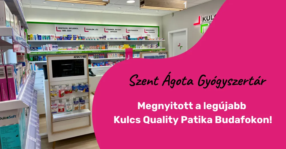 Megnyitott a Szent Ágota Gyógyszertár, Budapest XXII. kerületében!