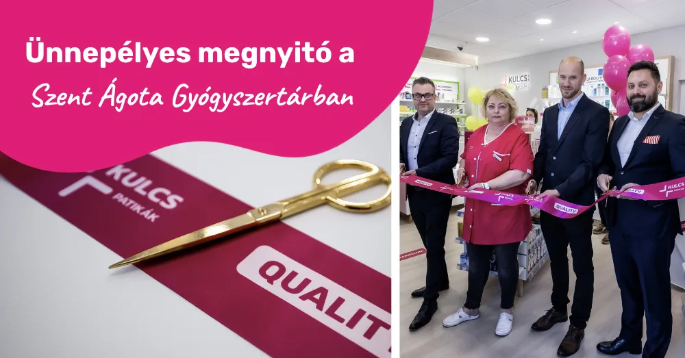 Ünnepélyes megnyitó a megújult Szent Ágota Gyógyszertárban