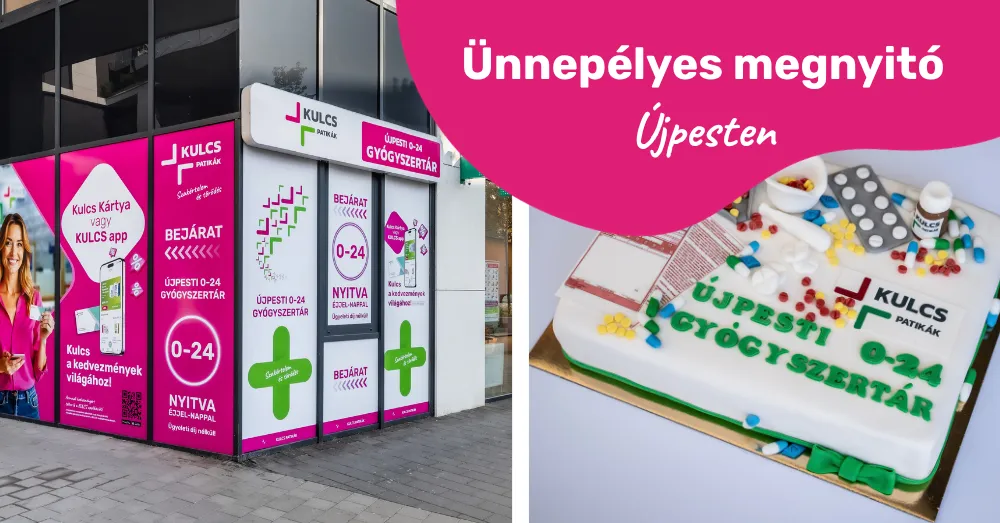 Ünnepi hangulat Újpesten: Új fejezetet nyitott az Újpesti 0-24 Gyógyszertár
