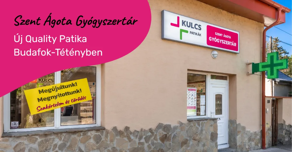 Megnyitott a Szent Ágota Gyógyszertár, Budapest XXII. kerületében!