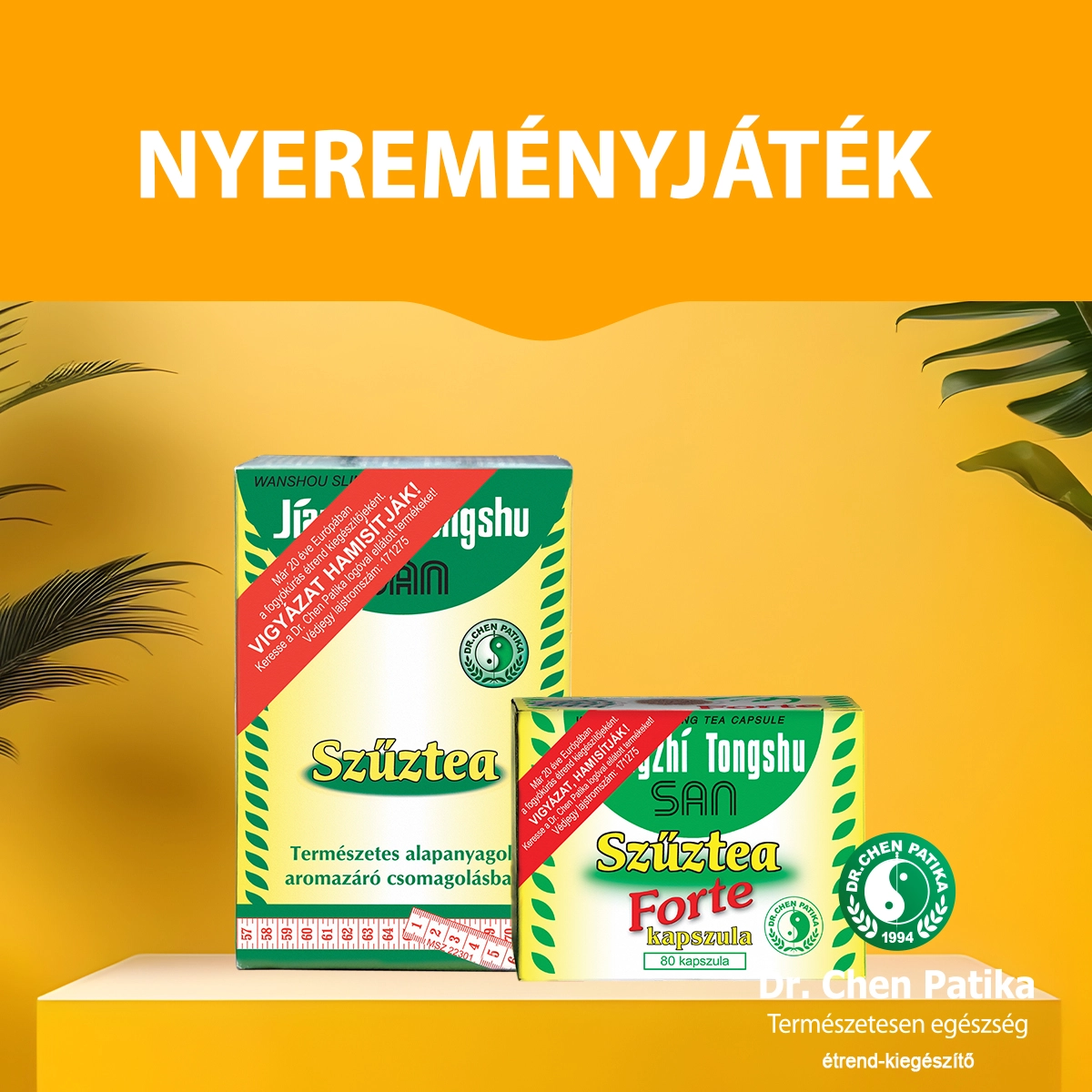 Nyerj Dr. Chen Szűztea ajándékcsomagot!