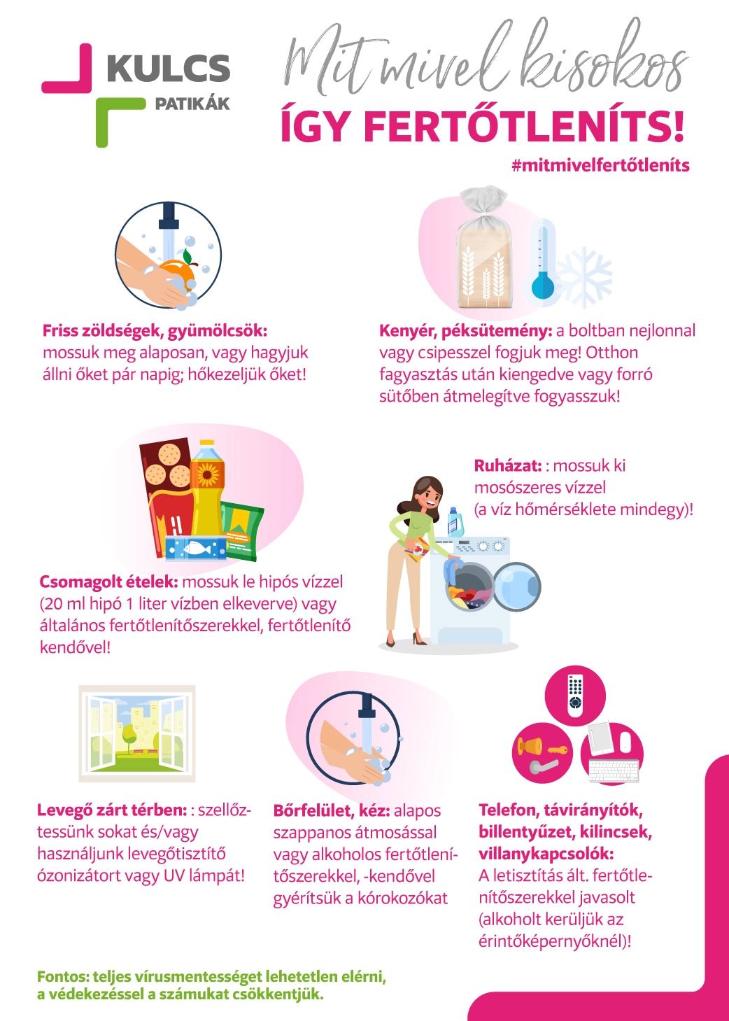 A fertőtlenítés sokszor specifikus lépéseket igényel, nem egyszerű folyamat A fertőtlenítés sokszor specifikus lépéseket igényel, nem egyszerű folyamat