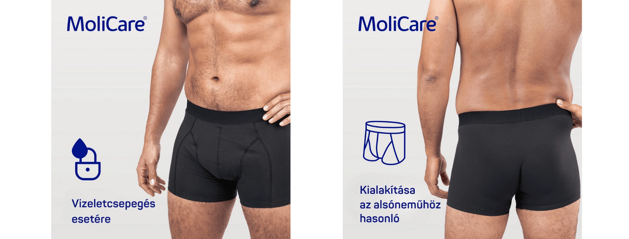 Fedezd fel a MoliCare® MEN mosható nedvszívó alsóneműt 