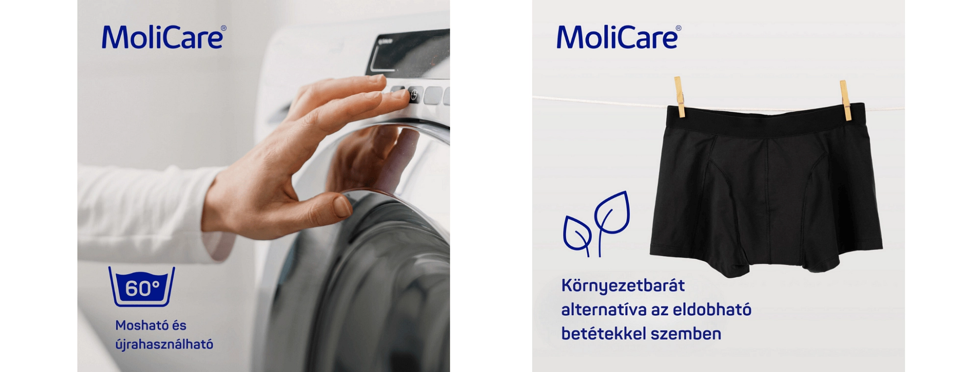 Fedezd fel a MoliCare® MEN mosható nedvszívó alsóneműt 