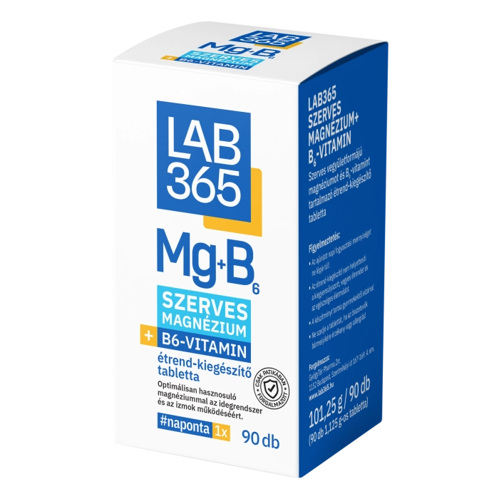 LAB365 Szerves Magnézium + B6-vitamin
