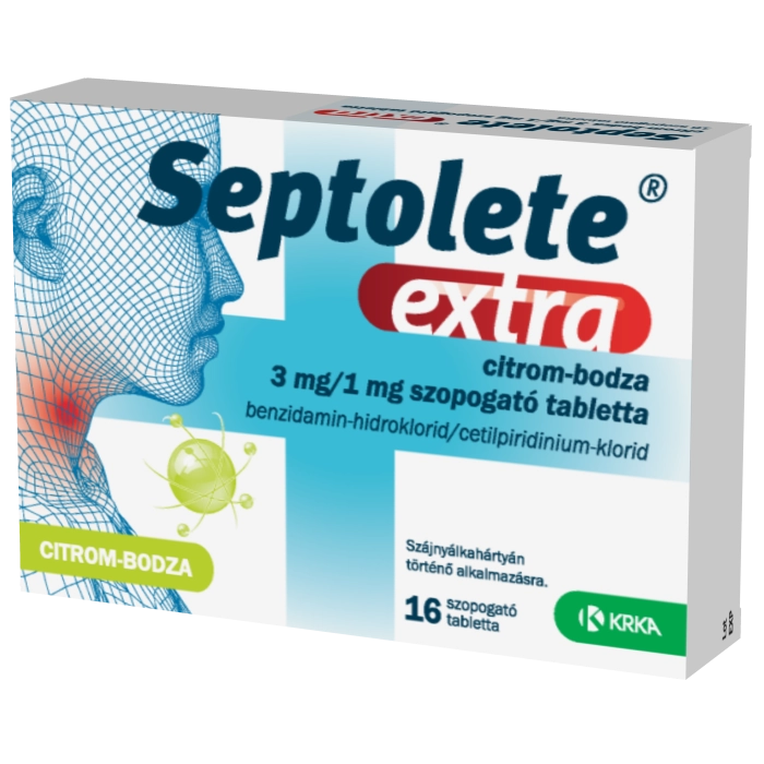 Septolete Extra Citrom-Bodza 3 mg/1 mg